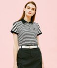 23区GOLF 【WOMEN】【吸水速乾】カノコ ボーダー半そで ポロシャツ