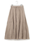 J.PRESS YORK STREET 【WOMEN】クリンクルフレアギャザー スカート