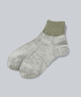 WHITE MAILS 【UNISEX】PAPER  COLOR BLOCK SHORT SOCKS ソックス