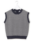 J.PRESS YORK STREET 【WOMEN】ANTI PILLING WOOL ジャガードニットベスト