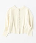 UNFILO 【新色追加/洗える】ふわふわニット パールボタンカーディガン
