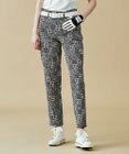 23区GOLF フレンチシックなスタイリングに！【WOMEN】チェック柄 テーパードパンツ