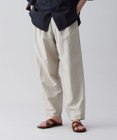 UNFILO MENS ライトリネン ワイドパンツ [23年春夏商品]