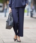 J.PRESS LADIES 【洗える・イージーケア】CUT GEORGETTE セミワイド パンツ