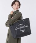 LeSportsac LARGE 2 WAY TOTE/2ウェイブラック/グレーカモ