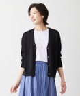 J.PRESS LADIES L 【洗える】リノナチュール Vネック カーディガン