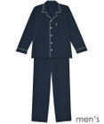 ワコール／睡眠科学 【メンズパジャマ】　長袖・長ズボン　希少な超長綿「天綿」パジャマ　睡眠科学／ワコール　YGX522