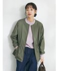 CRAFT STANDARD BOUTIQUE コットンギャバジンノーカラーＺＩＰブルゾン