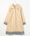 MOONBAT 【ロング丈】LIGNAGGIO 丸えりバイカラーレインコート