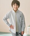 J.PRESS KIDS 【100-130cm】オックスフォード ストライプコンビシャツ