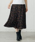 自由区 L マルチポルカドットプリント スカート
