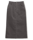 UNFILO ストレッチコーデュロイ Iラインスカート