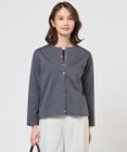 J.PRESS LADIES L 【冷房対策に】40Gポンチ クルーネック カーディガン