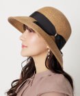 MOONBAT FURLA(フルラ) ペーパーブレードリボン巻きダウンハット サイズ調整可