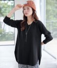 Tiaclasse L 【安田美沙子さん着用・新色追加・洗える】ラウンドヘムニットチュニック
