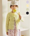 ANY KIDS スナップボタン リボン カーディガン