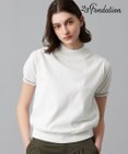 23区GOLF 【23Fondation/WOMEN】レイヤード風 コンビモックネック