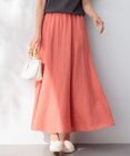 23区 L 【洗える】LIBECOリネン フレアスカート
