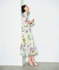 GRACE CONTINENTAL ビッグボタニカルシャツワンピース