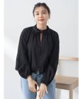 earth music&ecology カフタンフリルブラウス