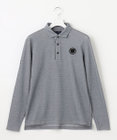 23区GOLF 定番人気【MEN】ハニカムカノコ 長袖ポロシャツ