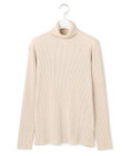 J.PRESS YORK STREET 【WOMEN】ANTI PILLING WOOL リブタートルニット