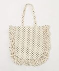WEGO ドット柄フリルトート