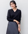 23区 【洗える】シルクコットン Vネック ニット