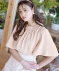 Tiaclasse 【洗える】5分丈フレアスリーブブラウス