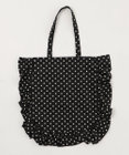 WEGO ドット柄フリルトート
