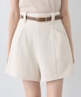 earth music&ecology ベルト付きタブデザインショートパンツ