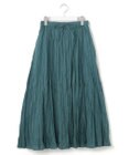J.PRESS YORK STREET 【WOMEN】クリンクルフレアギャザー スカート