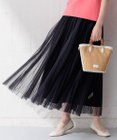 23区 L 【洗える】チュール プリーツ スカート