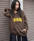 WEGO 【ユニセックス着用ITEM/SMLサイズ展開】グラフィックロゴプルパーカー