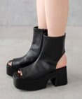 WEGO バルキーヒールブーツサンダル