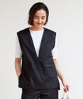 UNFILO 【洗える】リネンミックスツイル ベスト