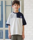 J.PRESS KIDS 【吸水速乾】【140-170cm】ポンチローマ トリコロール 切替Ｔシャツ