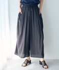 YECCA VECCA シルキータックワイドパンツ