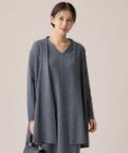 自由区 【洗える】ウールニットコンビジャージー ライトアウター