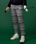 23区GOLF 【WOMEN】ノルディック柄 キルトパンツ