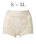 BRADELIS New York 【BRADELIS NewYork peace】綿混フィットレースショーツ24 ブラデリス 補正下着 ハイウエスト 深め