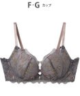 AMPHI ブラジャー グラマラス&リッチな谷間をメイク Gカップまで対応 【Glama-Rich グラマリッチ 脇スッキリ・ライトタイプ】 大きいサイズ ブラ BYJ685 アンフィ／ワコール
