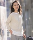 J.PRESS LADIES 【洗える】GIMA COTTON プルオーバー ニット