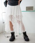 WEGO イレヘムレースロングスカート