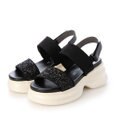 MODE ET JACOMO <MODE ET JACOMO>ボリュームソールグリッターサンダル