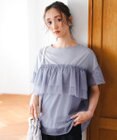 ANY SIS S 【洗える】チュール重ね プルオーバー