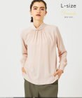 BEIGE， 【L-size】EVA / ハイネックロングスリーブブラウス