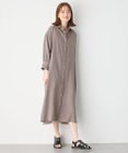 ANY L ヨーロピアンリネンシャツワンピース