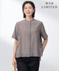 J.PRESS LADIES S 【WEB限定カラーあり・洗える・速乾・接触冷感】リライムライトローン バックフリル ブラウス