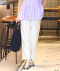 自由区 【XSサイズ～/洗える/セット着用可】キュプラリネンシャンタン イージーテーパードパンツ